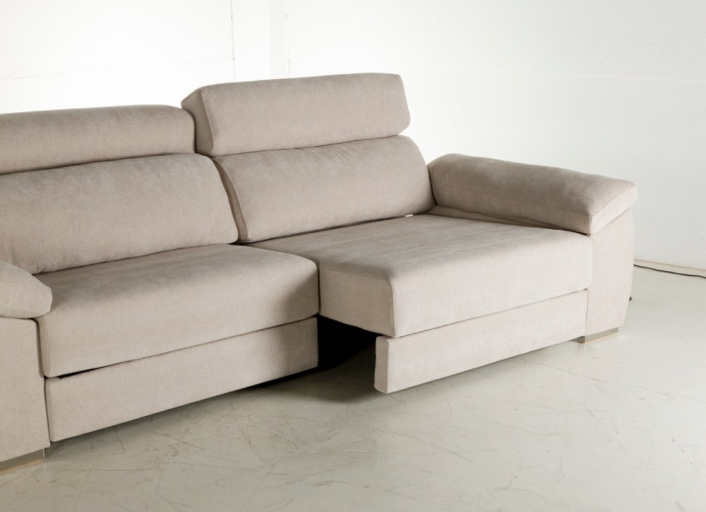 Sofá de 3 ó 4 plazas convertible en chaisse longue TORINI
