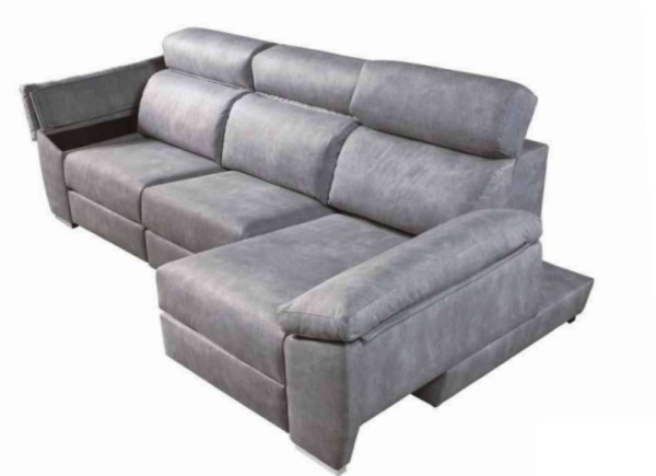 Sofá de 3 ó 4 plazas convertible en chaisse longue TORINI