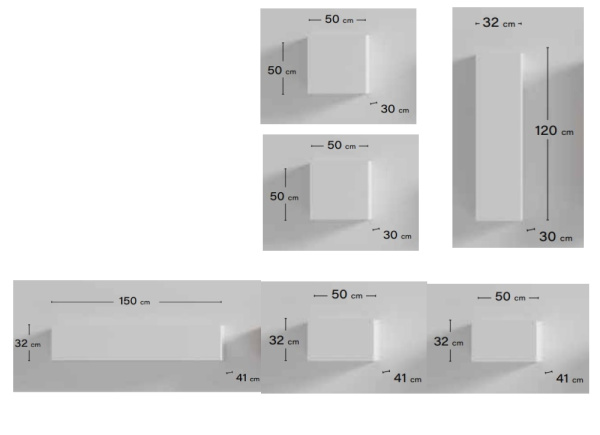 Librería modular de salón MIERES