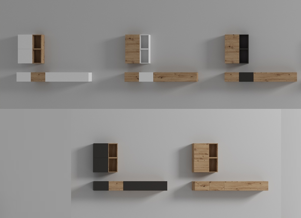 Librería de salón modular VILLAVICIOSA