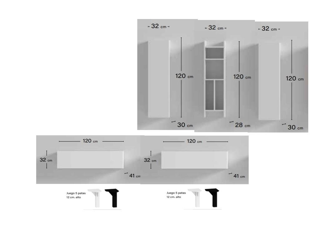 Librería de salón modular GIJÓN