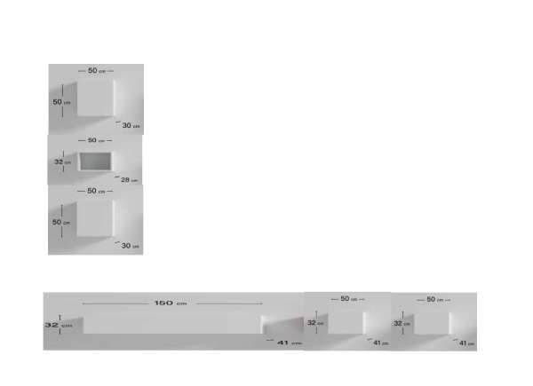 Estante modular para sala de estar Navia