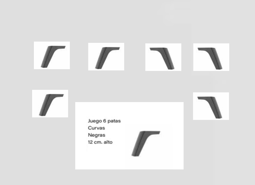 Juego de 6 patas para módulos de colección BILBAO