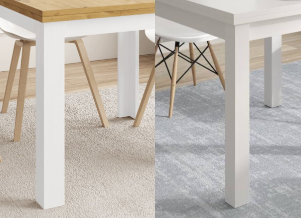 Mesa de comedor cuadrada extensible CANTABRICO