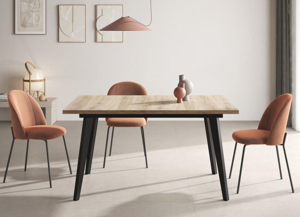 Mesa de comedor pata inclinada CANTABRICO