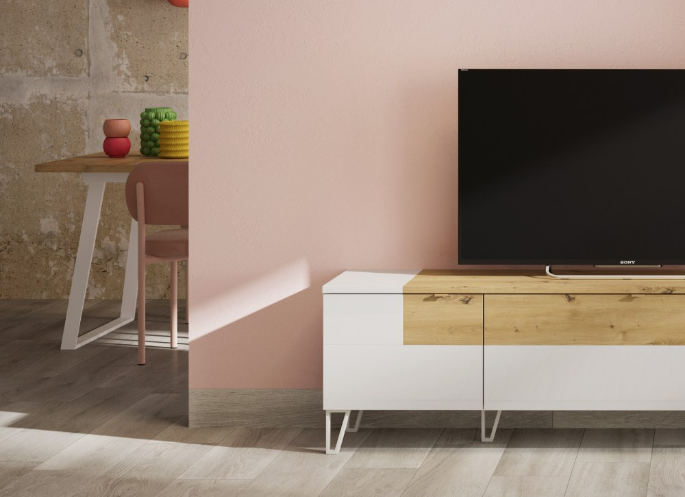 Mesa de jantar perna trapézio CANTÁBRICO