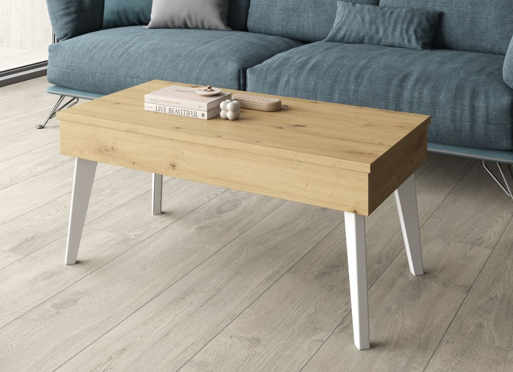 Mesa de centro elevatória com pé inclinado CANTÁBRICO