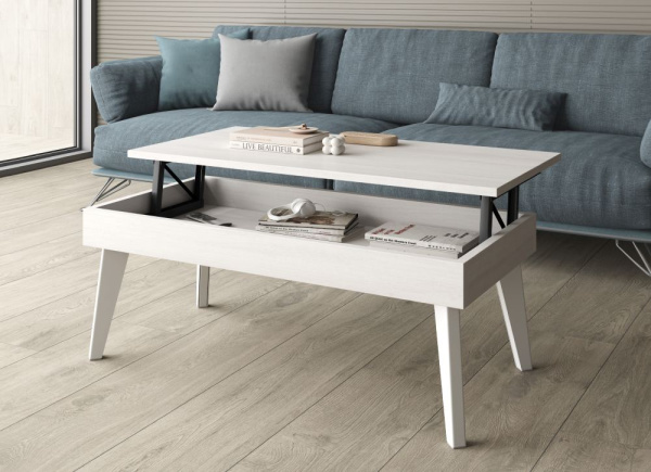 Mesa de centro elevable pata inclinada CANTABRICO