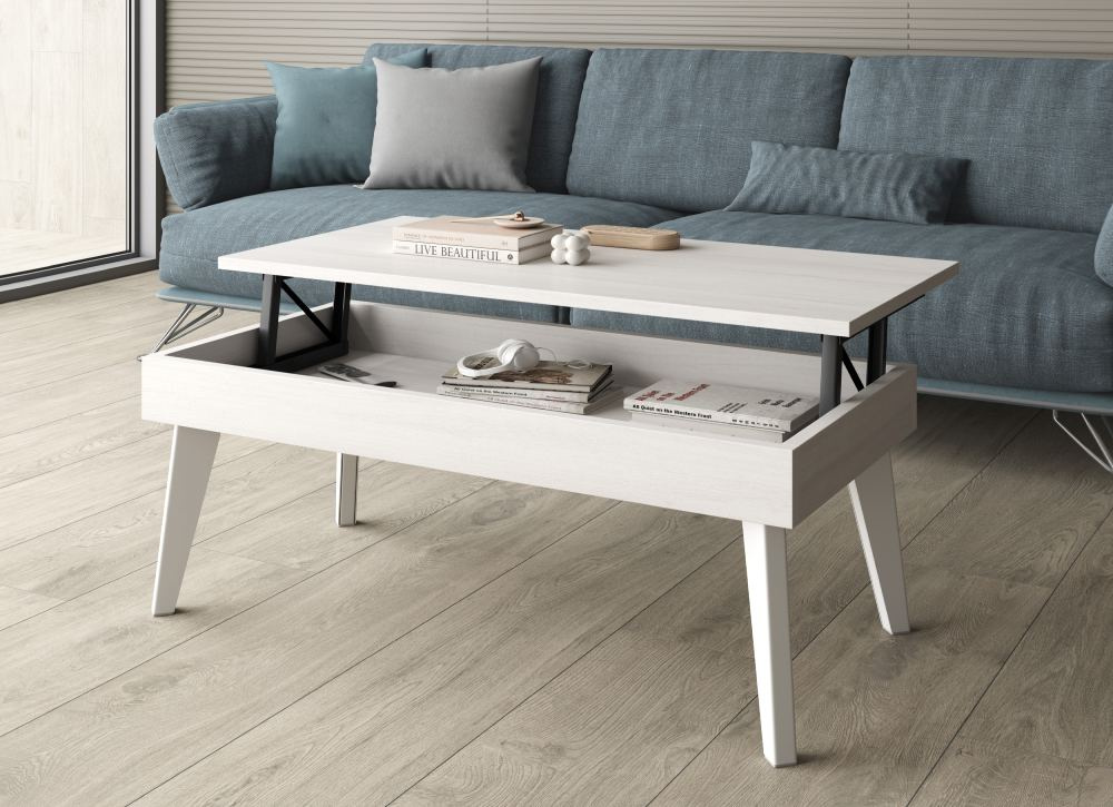 Mesa de centro elevable pata inclinada CANTABRICO