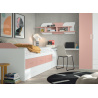 Cama escondida compacta e 2 gavetas Corban Maxi