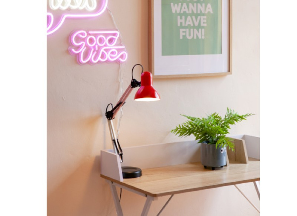 Decoración luminosa rosa good VIBES