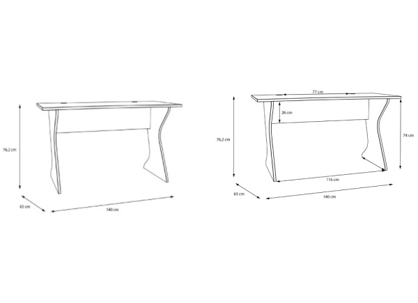 Mesa de escritorio TEC