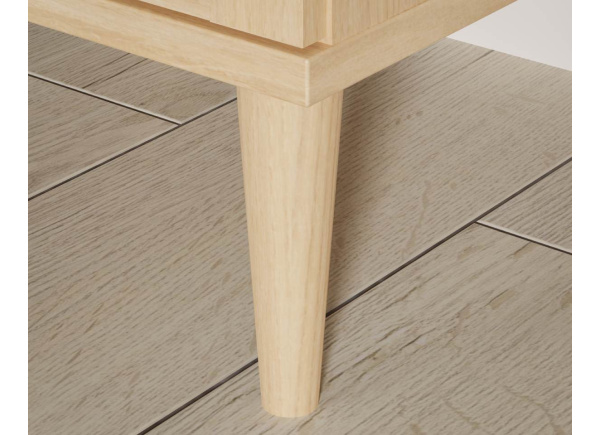 Armario 2 puertas batientes haya y ratán CALABRIA