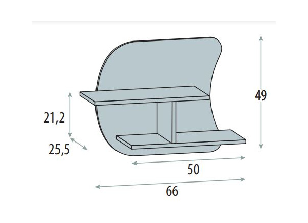 Estantería redondeada CORBAN