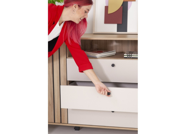 Aparador 3 cajones 1 puerta y hueco ARNEY