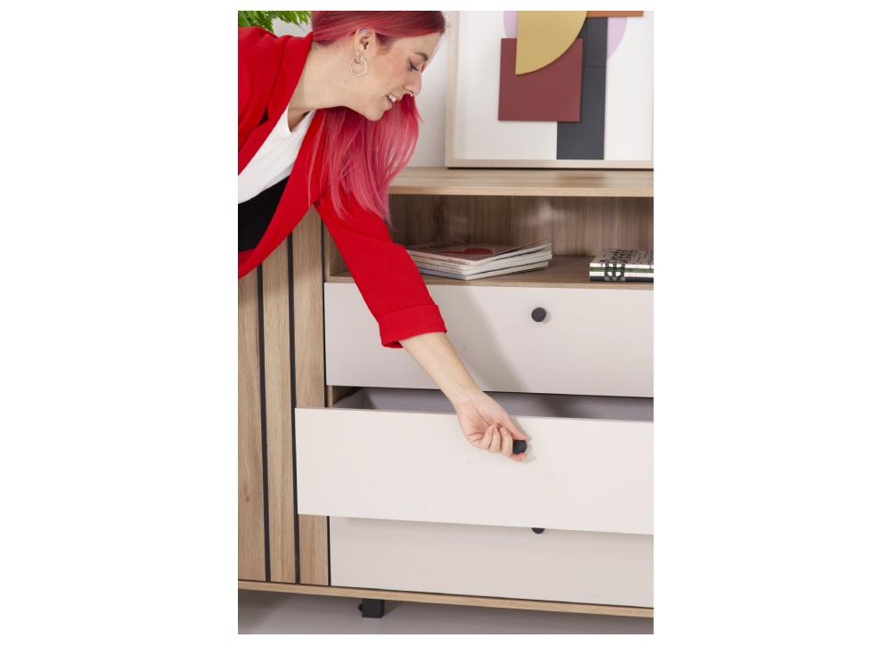 Aparador 3 cajones 1 puerta y hueco ARNEY