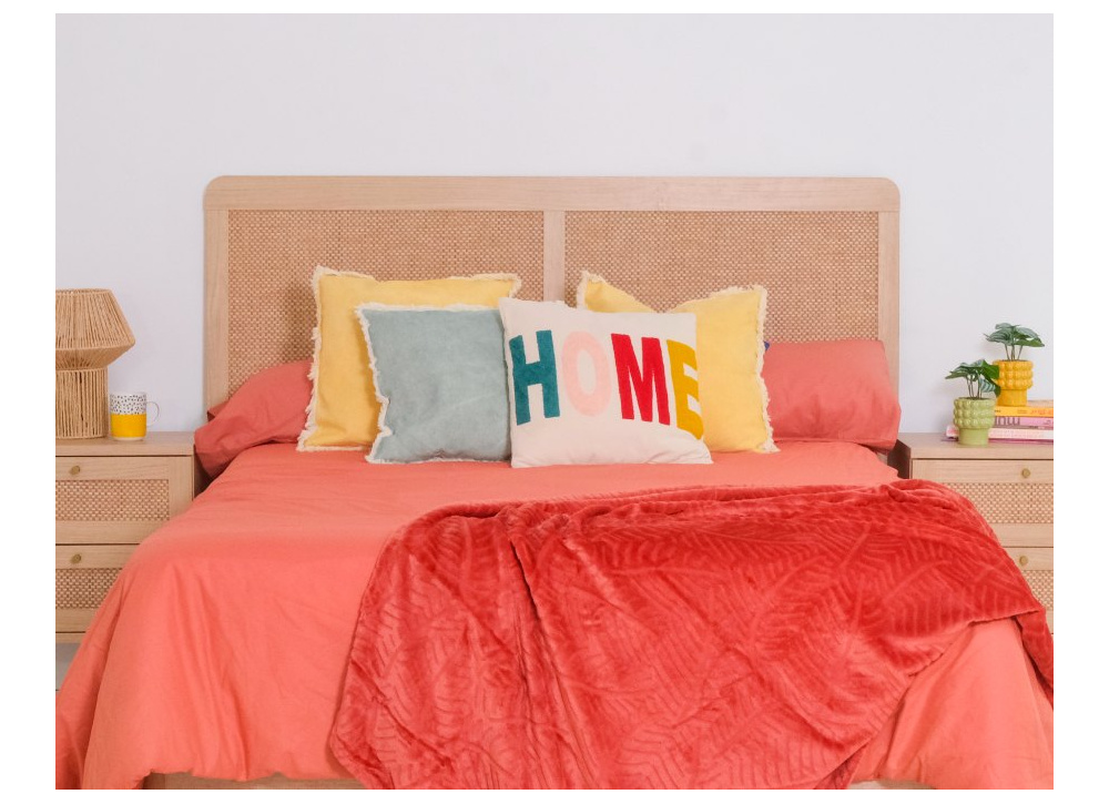 Cabeça de cama 135 ou 150 faia e rattan CALABRIA