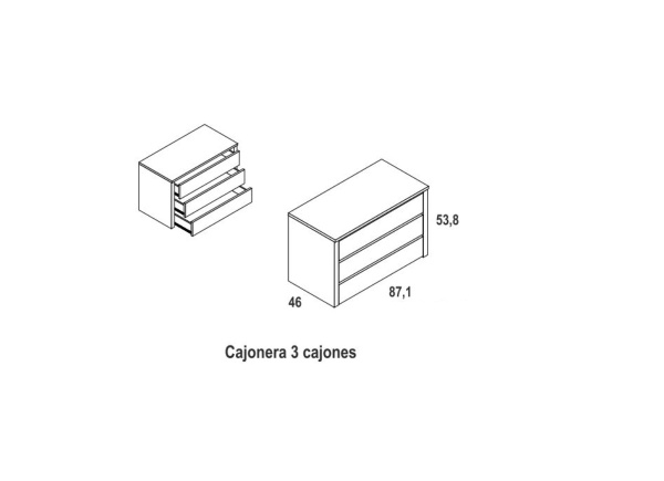 Cajonera para armarios FLORIDA