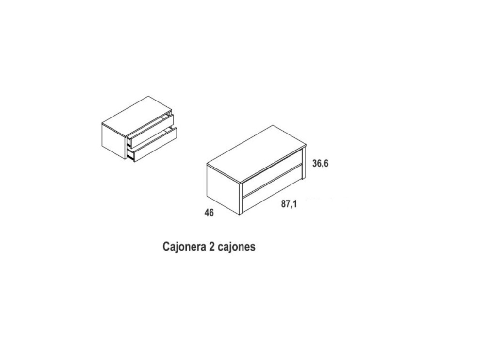 Cajonera para armarios FLORIDA