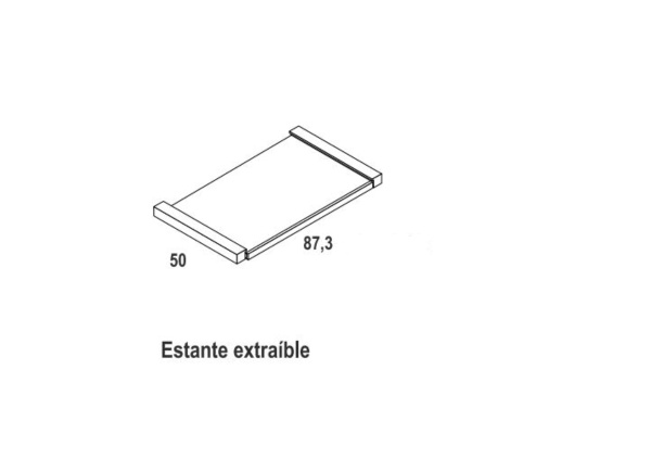 Estantes extraíbles para armarios FLORIDA