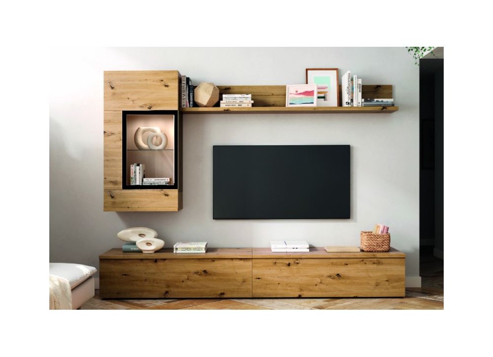 Mueble para salon future III en negro