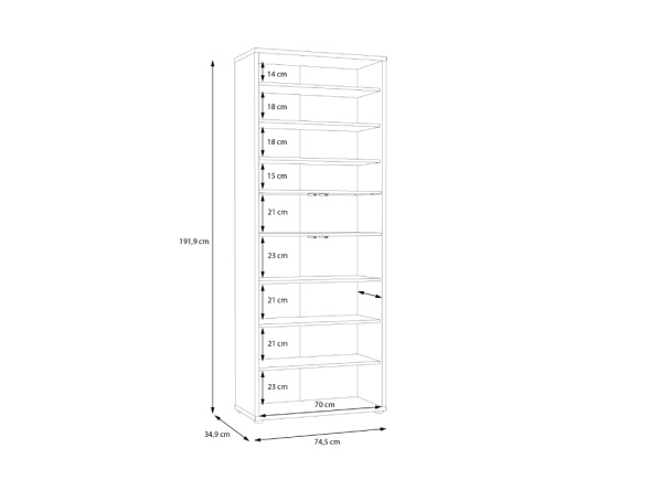 Zapatero 4 puertas 8 baldas BLOOM