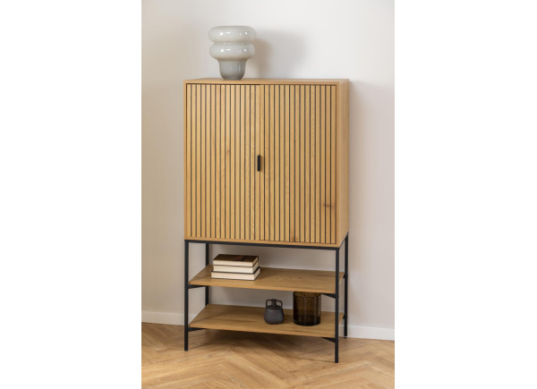 Aparador alto 2 puertas y 2 estantes ARNE