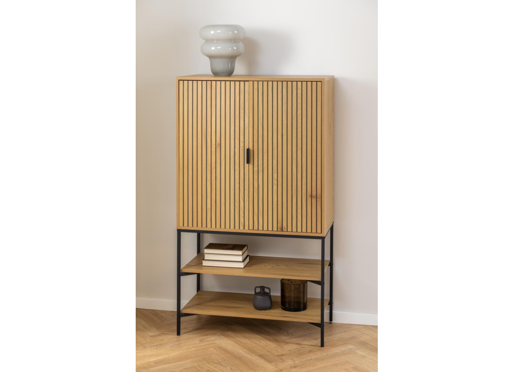 Aparador alto 2 puertas y 2 estantes ARNE