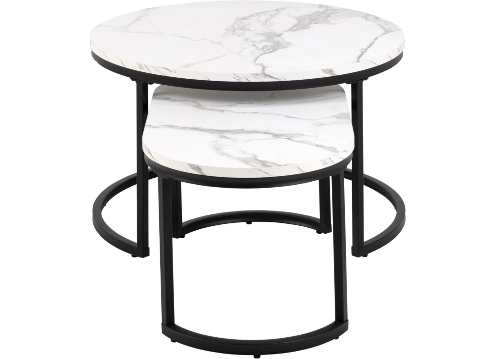 Juego 2 mesas de centro redonda MIRO