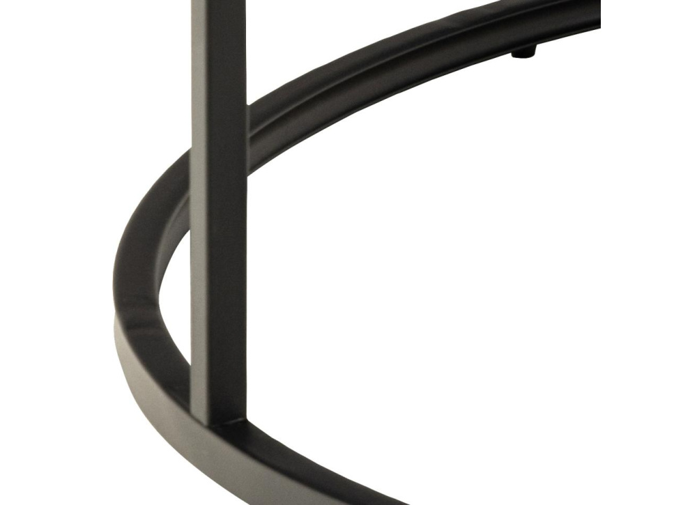 Mesa centro redonda tapa simil mármol SIGNE