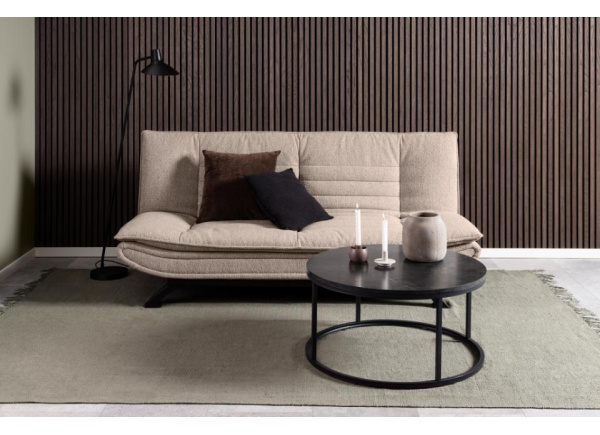 Mesa centro redonda tapa simil mármol SIGNE