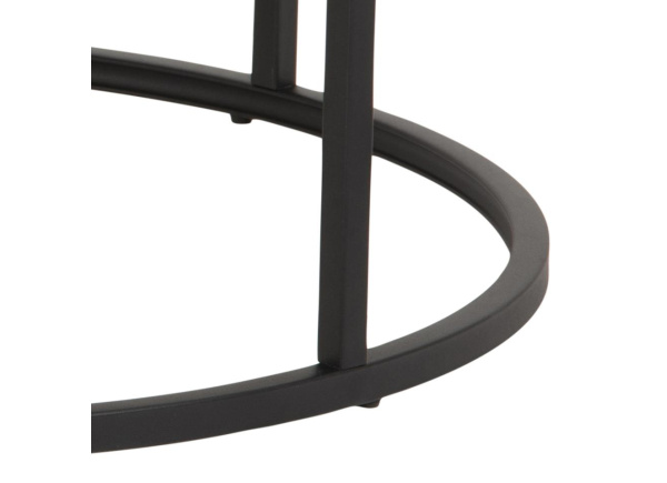 Juego 2 mesas de centro redondas SAGA