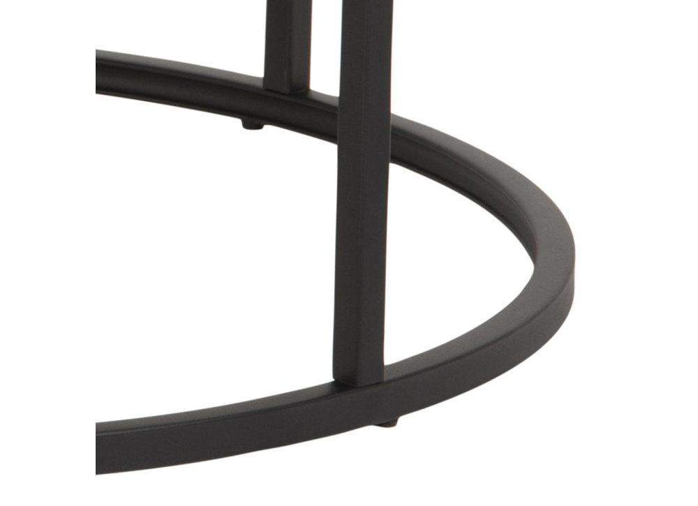 Juego 2 mesas de centro redondas SAGA