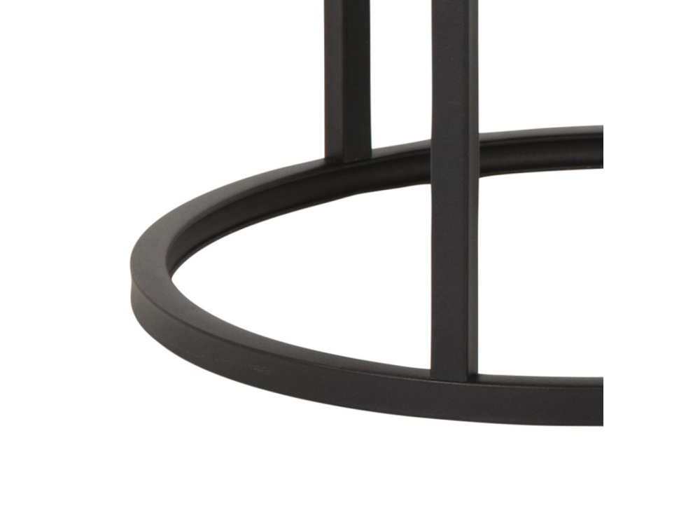 Juego 2 mesas de centro redondas SAGA