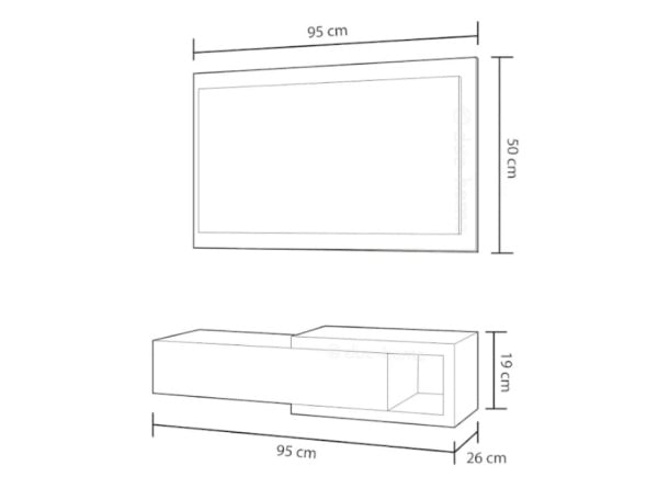 Recibidor con espejo DANNA