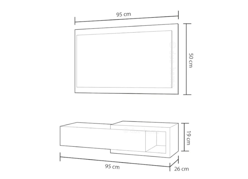 Recibidor con espejo DANNA