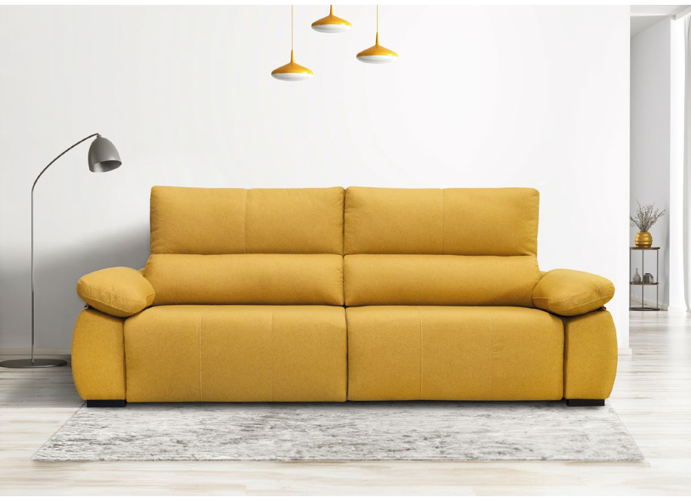 Sofá 3 lugares deslizante com rodas BILLY