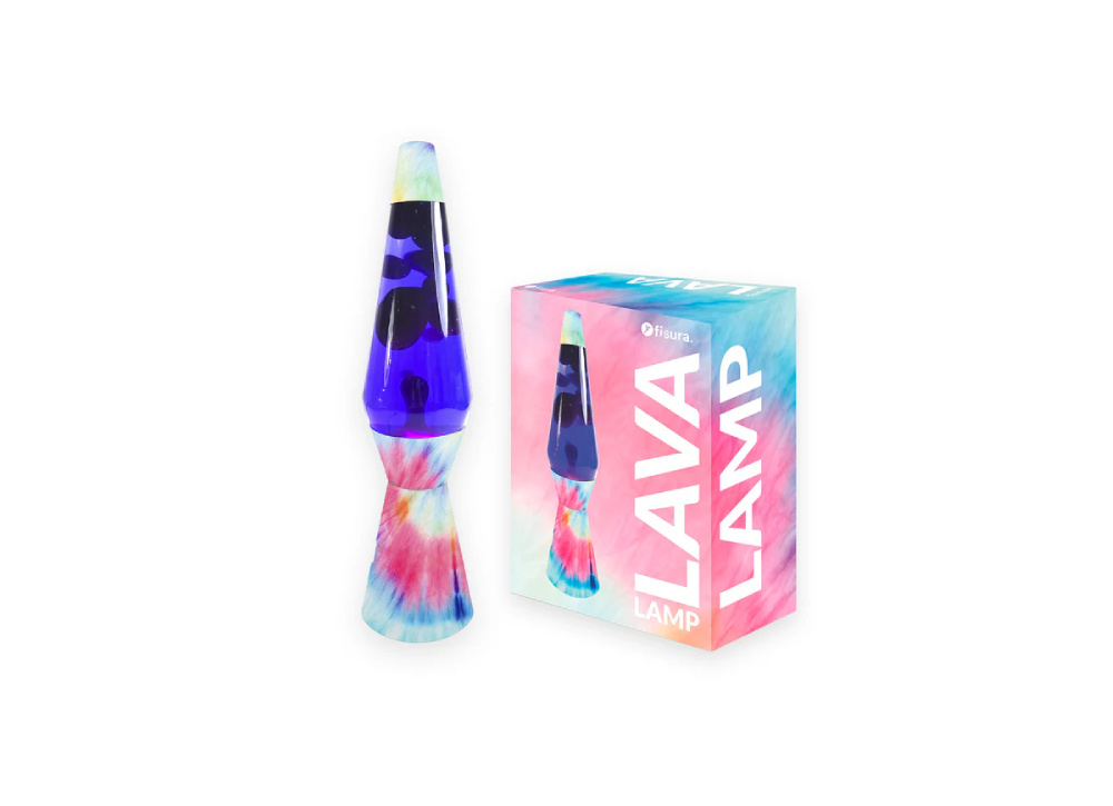 Lámpara de lava tie dye CRATER