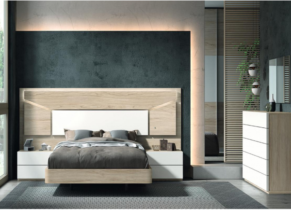 Dormitorio de matrimonio con leds ASIA