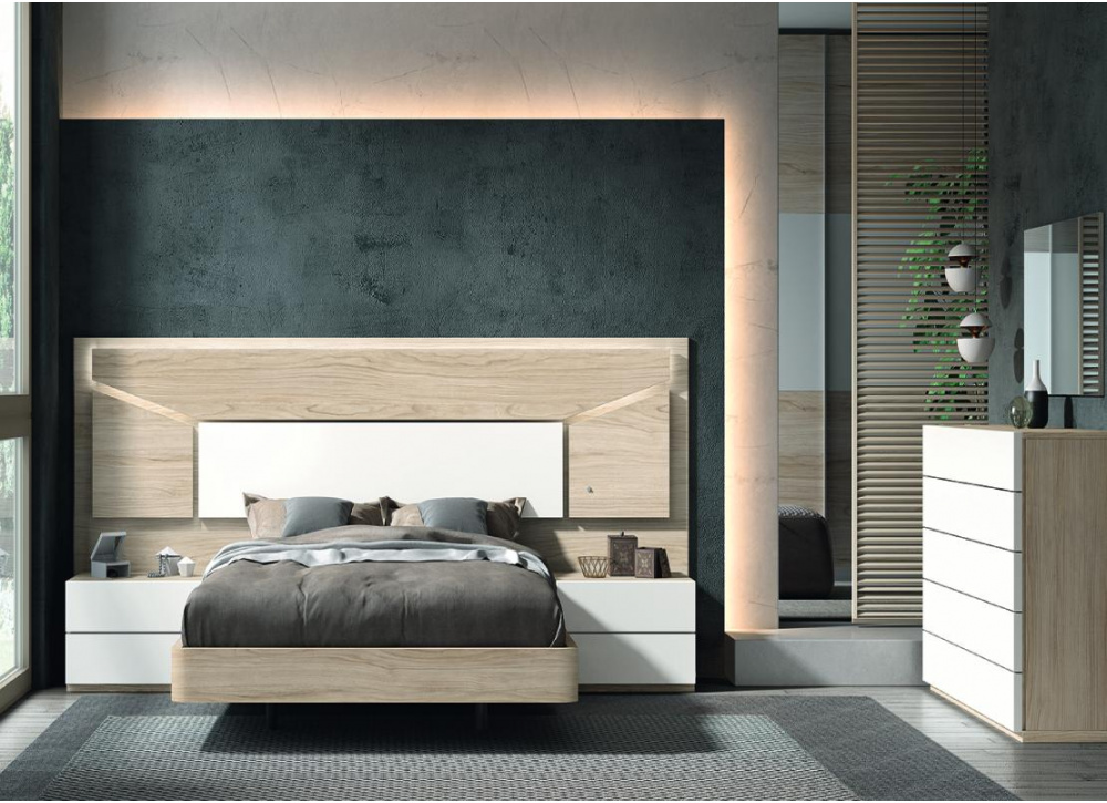 Dormitorio de matrimonio con leds ASIA