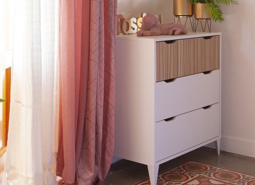 3 gavetas confortáveis SAMANTA