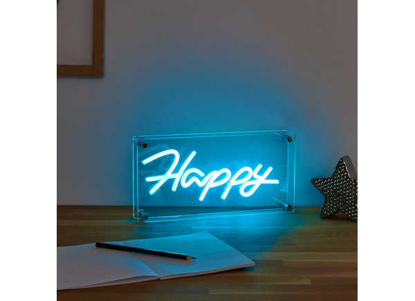 Deco de neón HAPPY