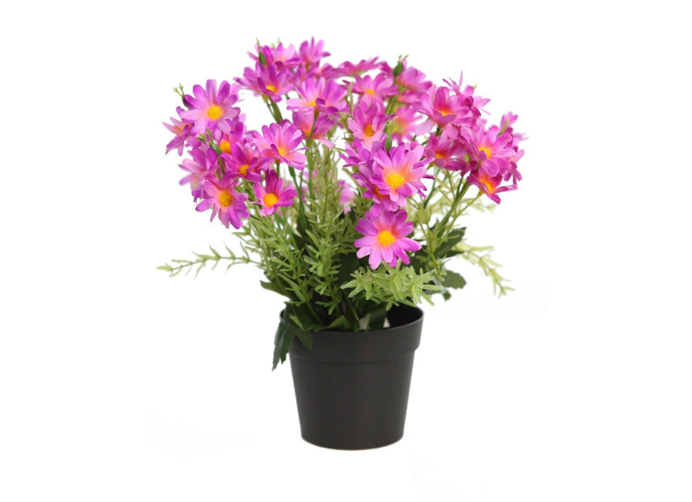 Vaso com margaridas artificiais SERENO