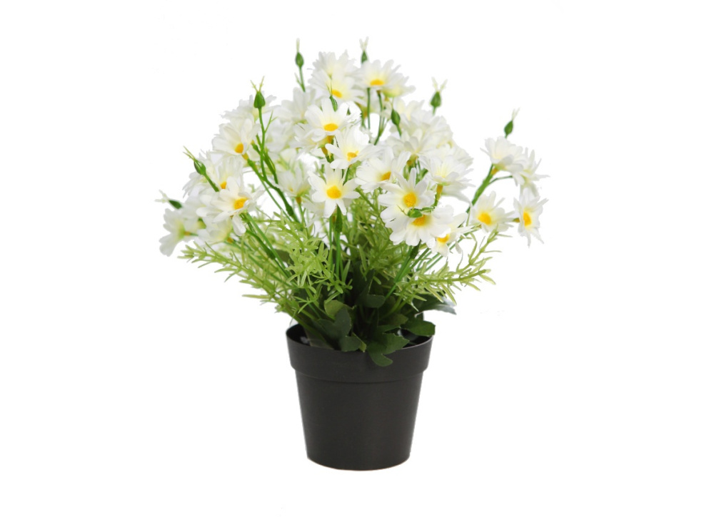 Maceta margaritas artificiales SERENO