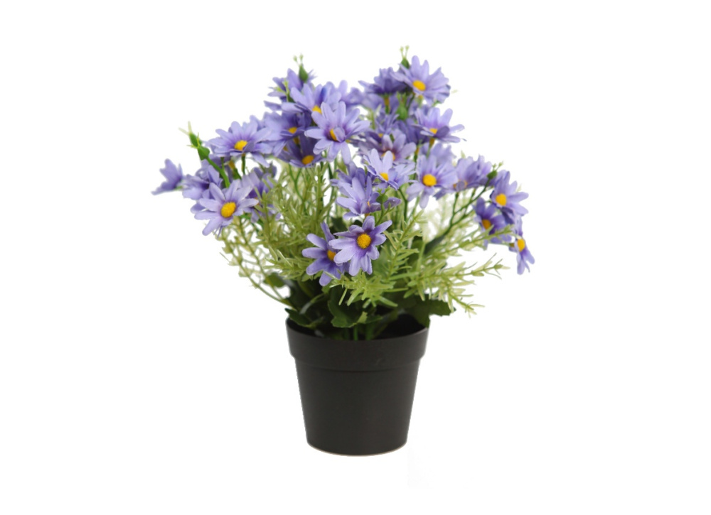 Maceta margaritas artificiales SERENO