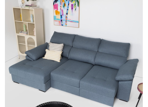 Sofá chaise longue asientos deslizantes ZIP