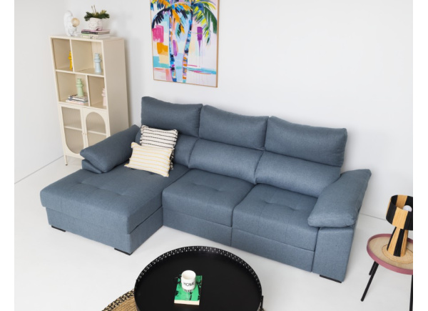 Sofá chaise longue asientos deslizantes ZIP