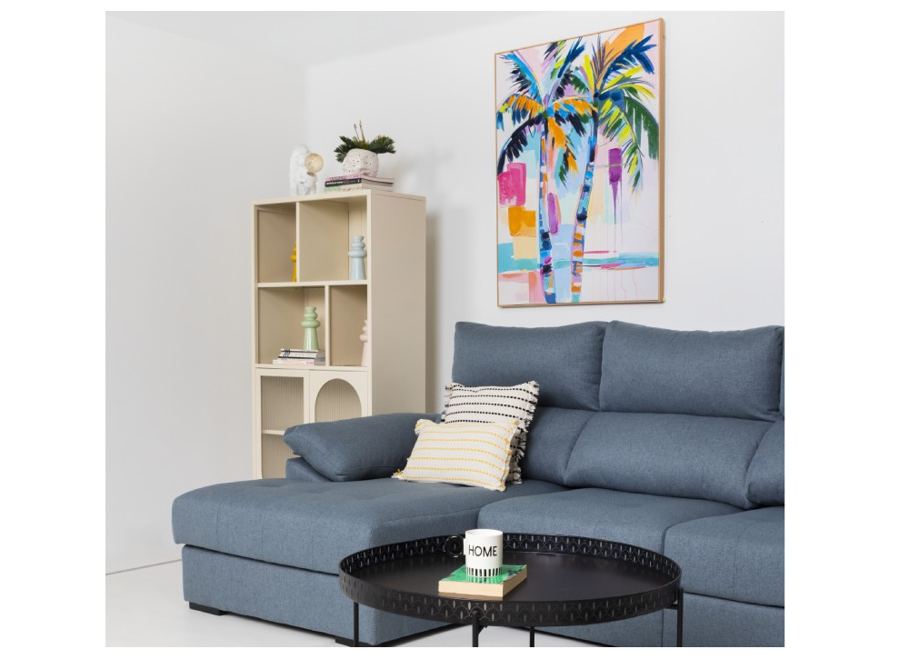 Sofá chaise longue asientos deslizantes ZIP