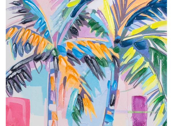 Cuadro de palmeras multicolor PALM BEACH