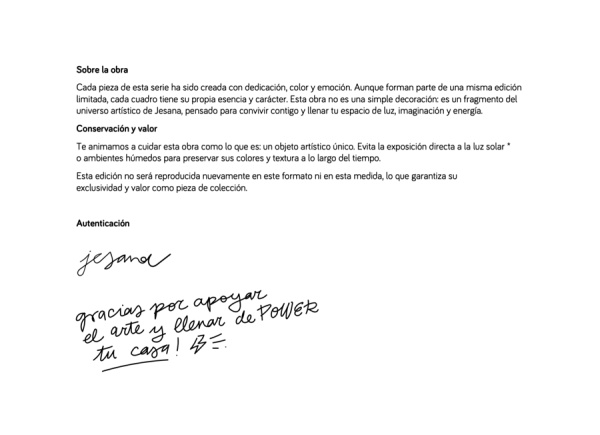 Cuadro de edición limitada Power in Bloom